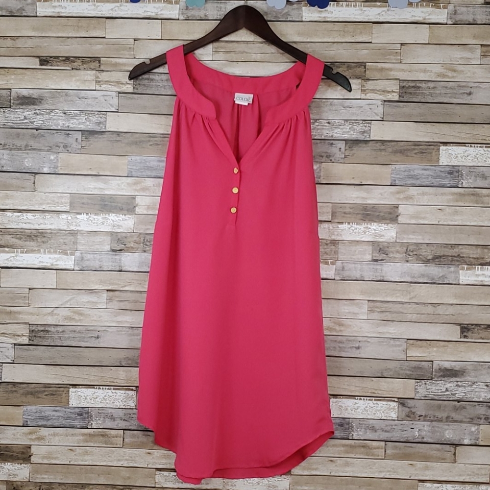 Hot Pink All For Color Sleeveless Dress